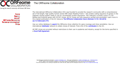 Desktop Screenshot of orfeomecollaboration.org